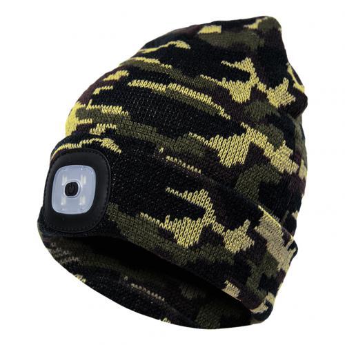 LED Knit Hat Button Cell Type Knitted Hat With Light Glowing