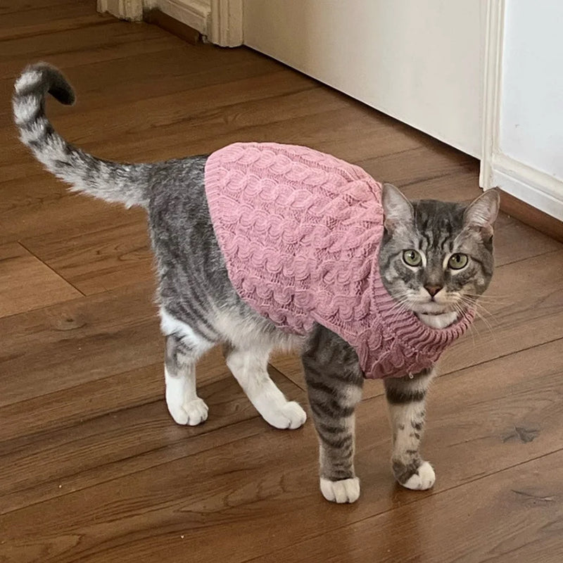 Cat Sweater Winter Pet Clothes