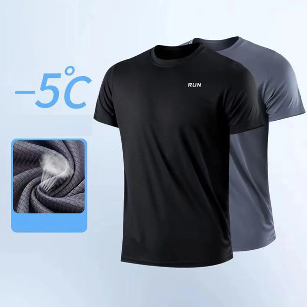 Men's Quick Dry Short Sleeve Gym Running Moisture