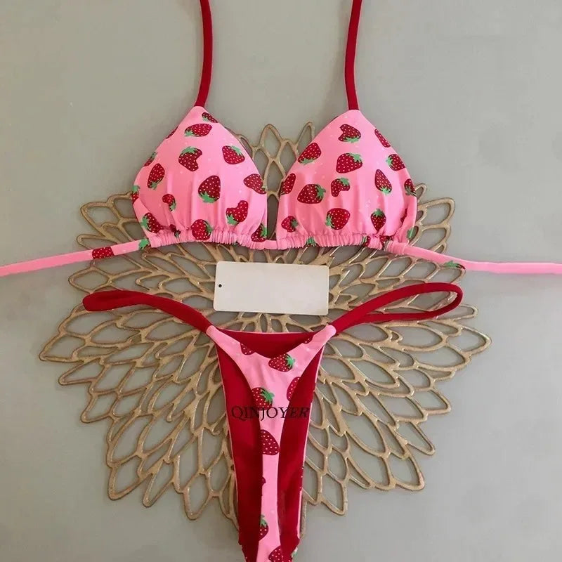 Swimwear Women Leopard Print Bikini